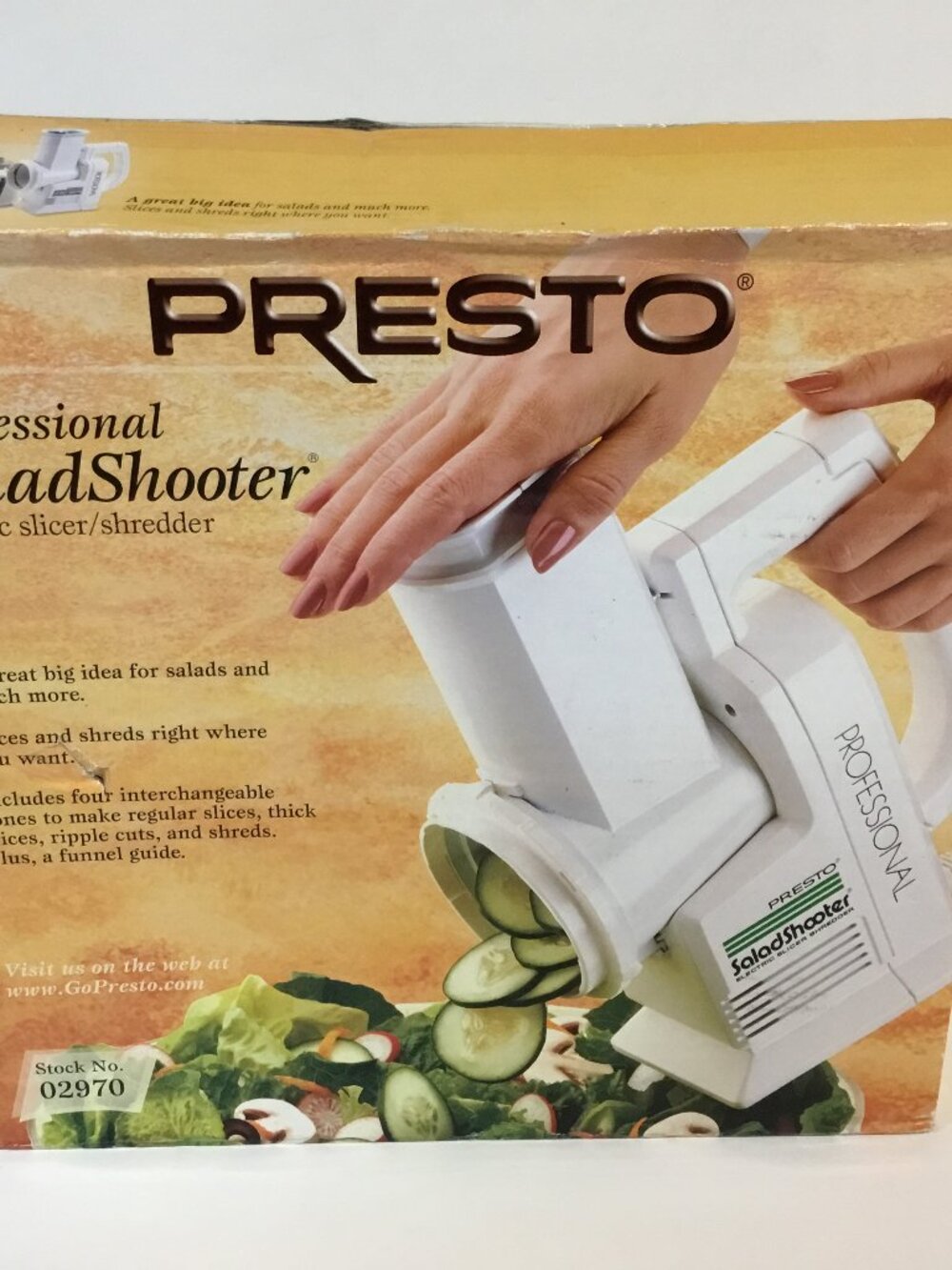 Presto Professional Salad Shooter Electric Slicer Shredder 02970 Tested